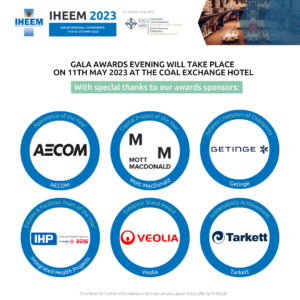 Awards sponsors for the IHEEM Wales Awards.